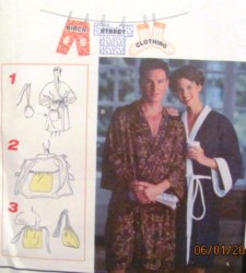 9365 HIM HER WRAP ROBE @ TAKEOUT BAG PATTERN 30-48'' UNCUT